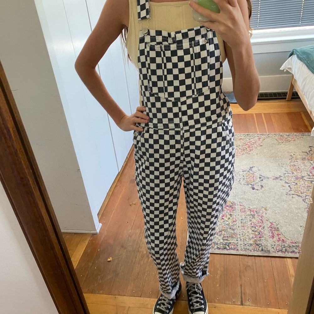 UNIF checkered overalls, I love these but my style has changed over the years!